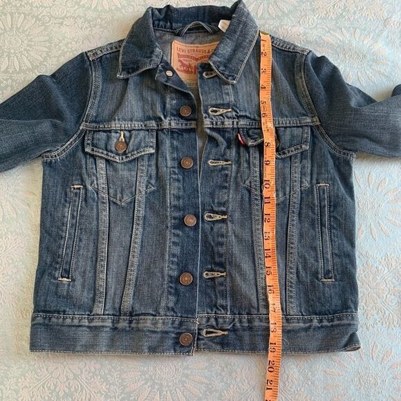 Levi’s kids Jean Jacket sz small EUC - Picture 2 of 13